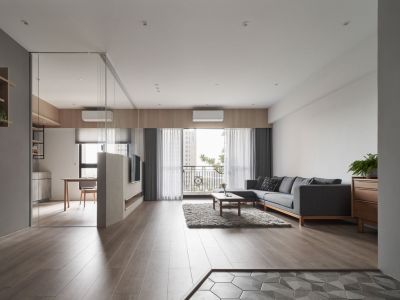 圣城牡丹苑128平米三居室简约风装修案例