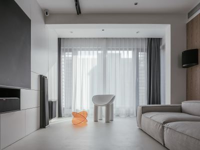 智慧城138平米极简风格三居室装修案例