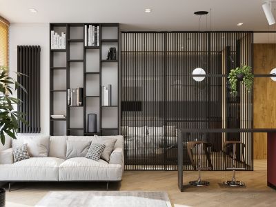 格林桑卡90平现代风格三居室装修案例