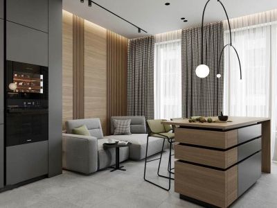 零陵·珊瑚海轻奢风格94平米二居室装修效果图案例