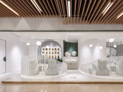 in美甲店简约风格140平米装修效果图案例