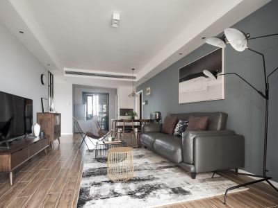 恒大绿洲云湖上郡现代风格141平米三室两厅装修案例