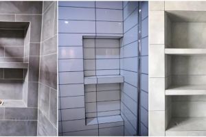 [昆明俊雅装饰]卫生间装个壁龛，实用收纳又好看！洗发水、沐浴露统统装下！