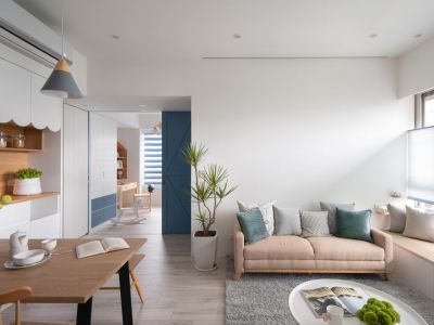 燕林小区北欧风格108平米三居室装修案例