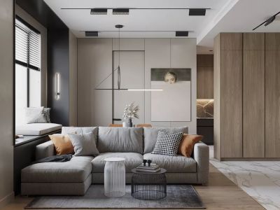 将军花园北欧风格126平米三居室装修案例