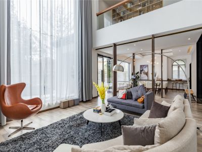 恒大御水庄园现代中式194平米别墅装修案例