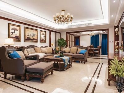 大华锦绣华城150平米三居室中式风格装修案例