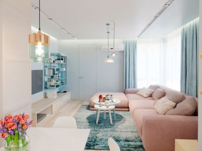 万达广场89平米简约风格装修案例