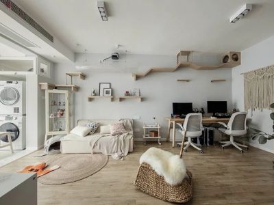 华润幸福里83平米二居室现代风格装修案例