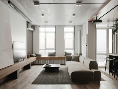 假日城市现代风格119平米装修案例