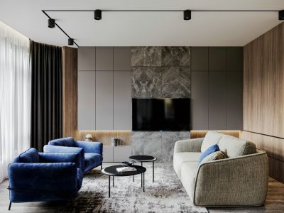 万科中天北宸现代风格99平米装修案例