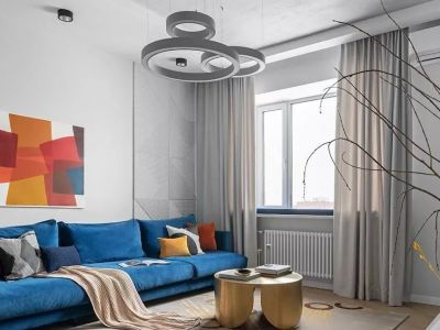 保利天际现代风格109平米装修案例