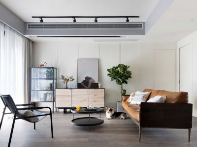 山海湾8号现代风格124平米装修案例