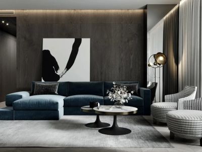 荷玛诗湾250平米轻奢风格别墅装修案例