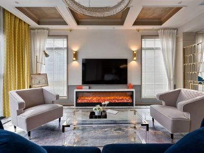 翡丽公园美式风格131平米装修案例