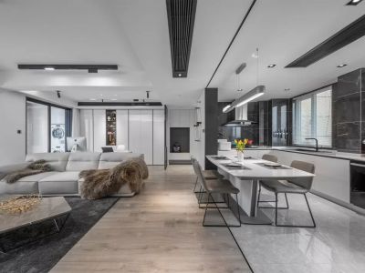 万科翡翠滨江现代风格144平米装修案例