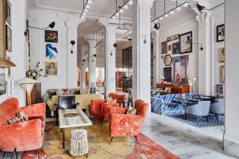 1000平米新古典色彩精品酒店大堂装修效果图