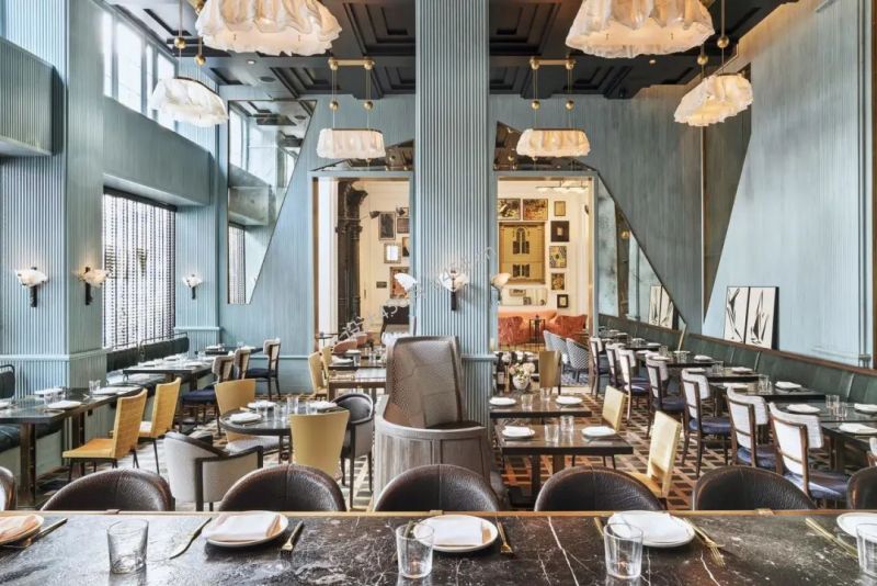 1000平米新古典色彩精品酒店餐厅装修效果图