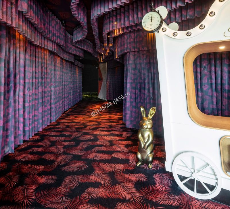 500平米绚丽色彩音乐餐厅包厢装修效果图