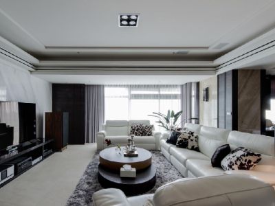 琅岐山语城现代风格166平米四居室装修效果图案例