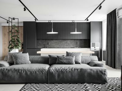 红星天铂现代风格132平米装修案例