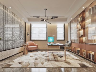 皇庭壹号轻奢风格530平米别墅装修案例