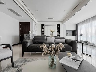 万科城现代风格107平米装修案例