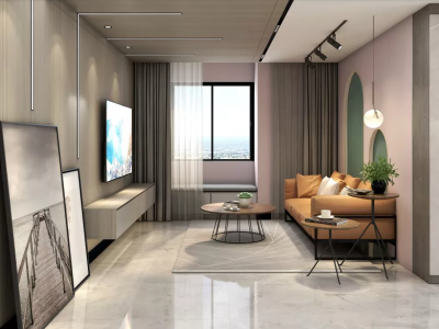 恒大帝景现代简约二居96平米装修案例