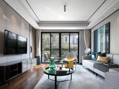 明月花园145平米四居室新中式风格装修案例