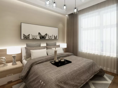 鹭洲府邸北欧极简三居111平米装修案例