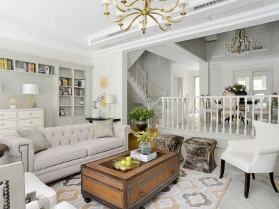 合景花漫里混搭风格158平米别墅装修案例