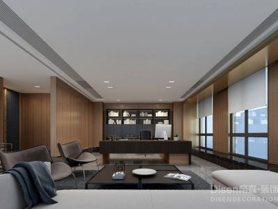 五方国际办公室现代风格800平米装修案例