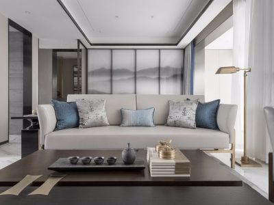 天成庄园新中式145平米四居室装修案例