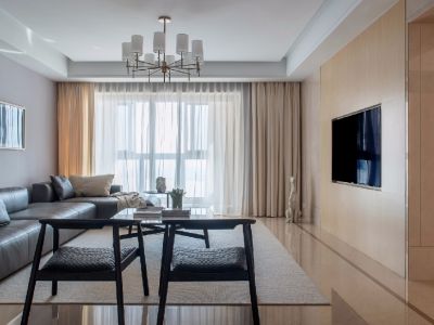 隆鑫十里画卷125平三居室现代简约风格装修案例