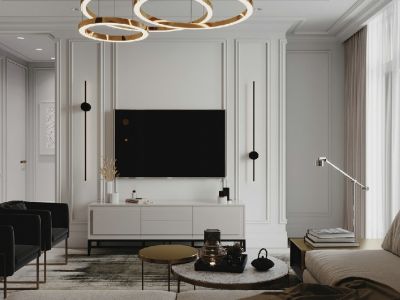 冠亚星城160平四居室现代风格装修案例