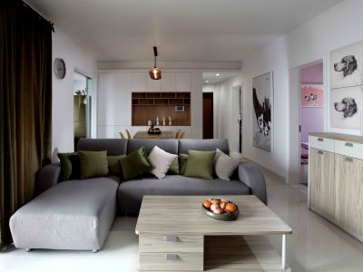 高盛创富中心45平米简约风格一居室装修案例