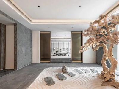 500㎡企业会所现代中式风格装修案例