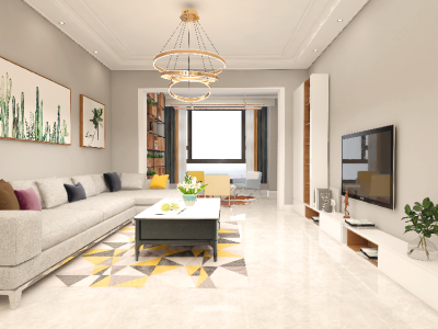 小平岛亲海园95平米二居现代简约装修案例