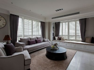 四季康城120平三居室现代简约风格装修案例