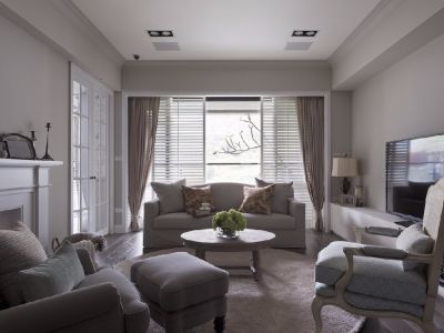 驿都城133平三居室现代简约风格装修案例