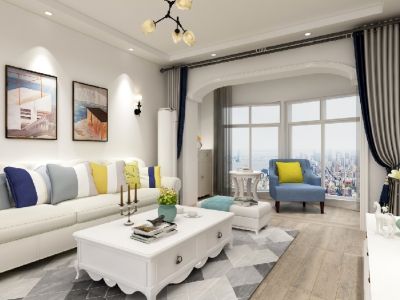 兰亭山水125平米三居室北欧风格装修案例