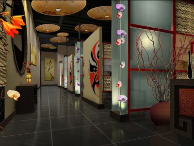 中餐厅500平米中式风格装修案例