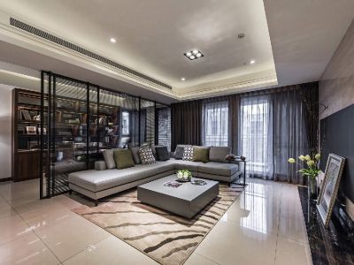 香水城201平大平层轻奢风格装修案例