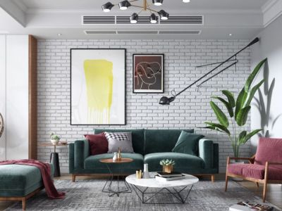 香归小区北欧风格110平米三居室装修案例