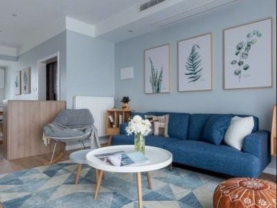 财苑小区北欧风格106平米三居室装修案例