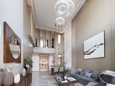 西派国樾现代风格360平米装修案例