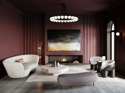 红星天铂现代风格112平米装修案例