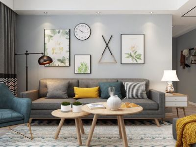 朝阳丽景北欧风格137平米三居室装修案例