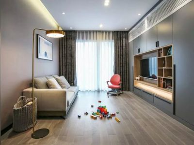 天地花园现代风格115平米三居室装修案例