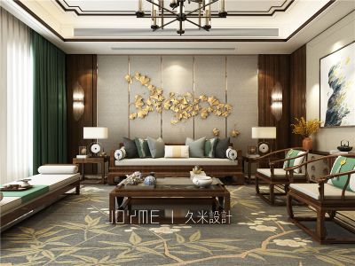 珑玺台 400平 新中式	